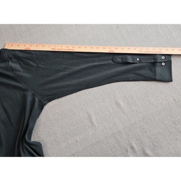 Dstrct & Row Casual Shirt Men's Size XL Hunter Green Long Sleeve Slim Fit NWT - Picture 15 of 16